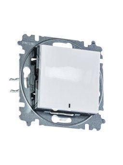 переключатель 1-кл. сп levit ip20 с подсветкой ориентацион. бел./дым. черн. abb 2chh590646a6062 от магазина Штепсель и батарейка. - фото_2