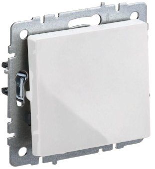 выключатель проходной 1-кл. сп brite вс10-1-6-брб 10а механизм бел. iek br-v12-0-10-k01 от магазина Штепсель и батарейка.