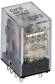реле общего назначения ogr-2 4c 220в ac oni ogr-2-4c-ac220v от магазина Штепсель и батарейка.