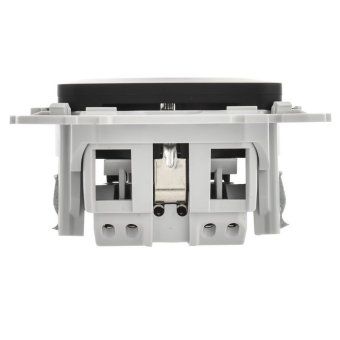 розетка сп flite рс11-1-флч 16а с заземл. без защ. шторок безвинтовое крепление механизм черн. iek fi-r11-16-1-k02 от магазина Штепсель и батарейка. - фото_4