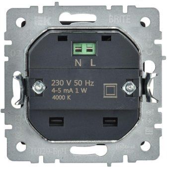 подсветка светодиодная brite встраив. пл20-брч механизм черн. iek br-fl20-k02 от магазина Штепсель и батарейка. - фото_3