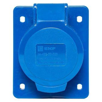 розетка скрыт. уст. 32а 220в 2p+e ip44 (423) ekf ps-423-32-220 от магазина Штепсель и батарейка. - фото_2