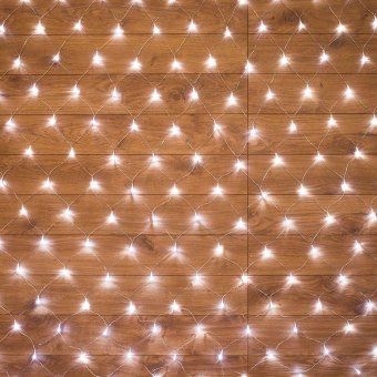 гирлянда светодиодная "сеть" 1.8х1.5м 180led бел. 15вт 220-240в ip20 с контроллером 8 режимов провод пвх прозр. neon-night 215-135 от магазина Штепсель и батарейка.