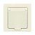 розетка 1-м сп афина 16а ip20 с заземл. с крышкой в сборе сл. кость (ivory) universal a0029-i от магазина Штепсель и батарейка.