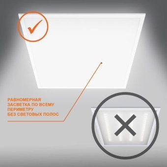 светильник светодиодный eco class panel 600 36вт 6500к ip40 3240лм 595х595 дво без скоб панель бел. ledvance 4058075386662 от магазина Штепсель и батарейка. - фото_3