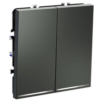 выключатель 2-кл. сп s70 10а с подсветкой механизм титан voltum vls020206 от магазина Штепсель и батарейка. - фото_4