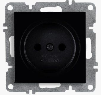 розетка 1-м сп lavin/karen 16а ip20 без заземл. механизм черн. arvia 50 07 2000 215 от магазина Штепсель и батарейка.