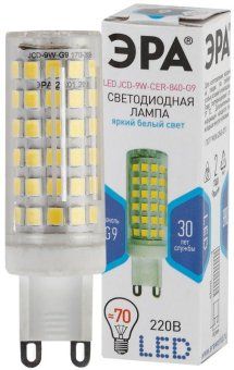 лампа светодиодная jcd-9w-cer-840-g9 720лм эра б0033186 от магазина Штепсель и батарейка.