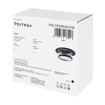 спот серия - 233 gu10х1 10вт ip20 voltega vgl7233dlb-01b от магазина Штепсель и батарейка. - фото_7