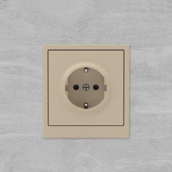 розетка силовая kant 2p+e защ. шторки ванильн. марципан dkc 7015003 от магазина Штепсель и батарейка. - фото_6