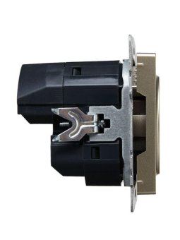 розетка brite рюш11-1-брш 16а с usb a+c 18вт с заземл. защ. шторки механизм шампань iek br-r14-16-u22-018-k37 от магазина Штепсель и батарейка. - фото_4