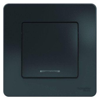 выключатель 1-кл. сп blanca 10а ip20 (сх. 1) 250в с подсветкой антрацит se blnvs010116 от магазина Штепсель и батарейка. - фото_5
