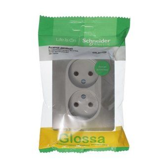 розетка 2-м сп glossa 16а ip20 250в без заземл. в сборе платина se gsl001220 от магазина Штепсель и батарейка. - фото_3