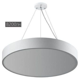 светильник светодиодный geometria ring spo-132-w-40k-088 88вт 4000к 6000лм ip40 800х80 бел. подвесной драйвер внутри эра б0058902 от магазина Штепсель и батарейка. - фото_6