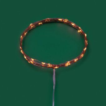 гирлянда светодиодная "роса" 5м 50 led янтар. ip20 2хаа (в комплект не входят) neon-night 302-068 от магазина Штепсель и батарейка. - фото_2