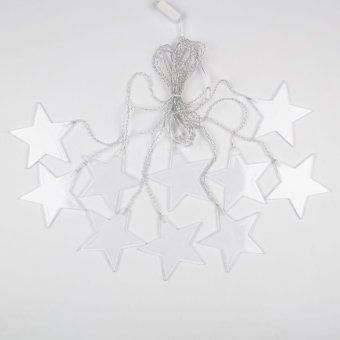 гирлянда светодиодная "айсикл" (бахрома) "звезды" 1.5х0.6м 10led тепл. бел. 0.51вт ip20 провод прозр. neon-night 303-030 от магазина Штепсель и батарейка. - фото_8