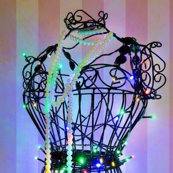 гирлянда светодиодная "твинкл лайт" 20м 160led мультиколор 10вт 220-240в ip20 с контроллером 8 режимов провод пвх темн. зел. neon-night 303-119 от магазина Штепсель и батарейка. - фото_2