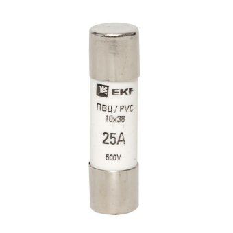вставка плавкая цилиндрическая пвц 10х38 25а ekf pvc-10x38-25 от магазина Штепсель и батарейка. - фото_2