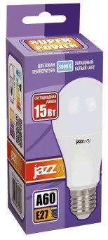 лампа светодиодная pled-sp 15вт a60 грушевидная 5000к холод. бел. e27 1400лм 230в jazzway 2853035 от магазина Штепсель и батарейка. - фото_2
