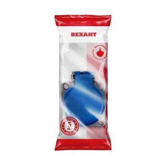 розетка влагозащ. с крышкой с/з скрытая установка16а ip54 каучук rexant 111-008 от магазина Штепсель и батарейка. - фото_2