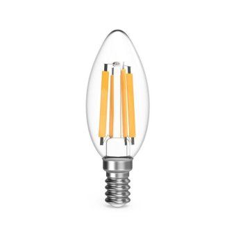 лампа светодиодная филаментная black filament 13вт свеча 2700к тепл. бел. e14 1100лм gauss 103801113 от магазина Штепсель и батарейка. - фото_6