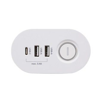 удлинитель 3х1.5м на струбцине с заземл. с выкл. 3 usb выхода (2а+1с) ip20 пвс 3х1 etd-03u-150-wh (3х1.5) бел. jazzway 5059535 от магазина Штепсель и батарейка. - фото_4