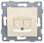розетка компьютерная + телефонная 2-м сп ugra rj45 + rj12 механизм беж. gusi с11кт-003 от магазина Штепсель и батарейка.