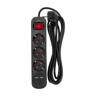 удлинитель 3х3м с заземл. standard 2хusb 3х1кв.мм с выкл. черн. rexant 13-4022 от магазина Штепсель и батарейка. - фото_6