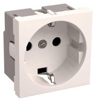 розетка 1-м 2мод. ркс-20-30-п-к 45х45 с заземл. бел. primer iek ckk-40d-rszb2-k01-k от магазина Штепсель и батарейка.