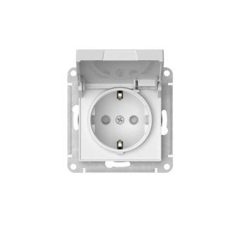 розетка atlasdesign 16а ip20 с заземл. защ. шторки с крышкой быстрозажим. клем. механизм бел. se atn000146s от магазина Штепсель и батарейка. - фото_2
