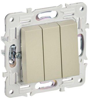 выключатель 3-кл. skandy 10а sk-v11b беж. iek sk-v30-0-10-k10 от магазина Штепсель и батарейка. - фото_2