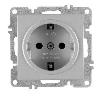 розетка 1-м сп lavin/karen 16а ip20 с заземл. механизм сер. arvia 50 03 2000 217 от магазина Штепсель и батарейка.