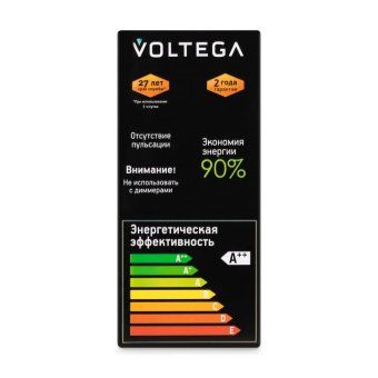 лампа светодиодная loft led st64 4вт 3000к e27 voltega 8512 от магазина Штепсель и батарейка. - фото_4