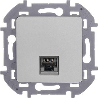 розетка компьютерная inspiria rj45 кат.5e utp алюм. leg 673827 от магазина Штепсель и батарейка. - фото_9