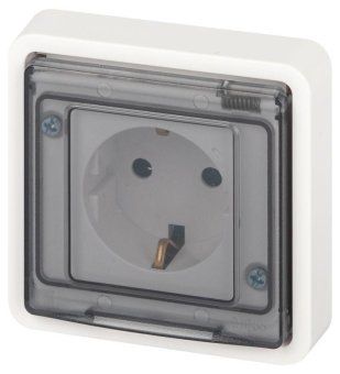 розетка эксперт 11-2522-01 2p+e ip55 шторки 16а-250в су бел. эра б0063281 от магазина Штепсель и батарейка.