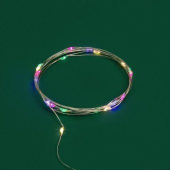 гирлянда светодиодная роса 2м 20 led мультиколор ip20 2хаа (в комплект не входят) neon-night 302-059 от магазина Штепсель и батарейка. - фото_2