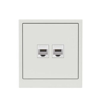 розетка компьютерная 2-м kant rj45 кат.6a без шторки бел. песок dkc 7010674 от магазина Штепсель и батарейка. - фото_6