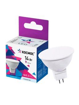 лампа светодиодная jcdr 14вт gu5.3 6500к 174-265в космос lkecled14wjcdrc65 от магазина Штепсель и батарейка.