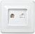розетка компьютерная + телефонная 2-м сп вега рк/т12-вб rj45 + rj11 бел. iek eiv20-k01-dm от магазина Штепсель и батарейка.