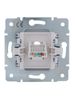 розетка компьютерная 1-м сп karina rj45 механизм бел. lezard 707-0288-139 от магазина Штепсель и батарейка. - фото_4