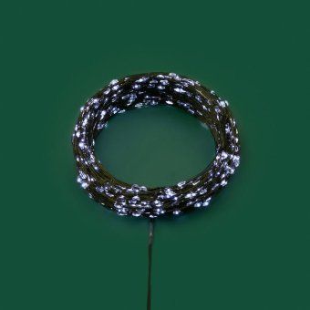 гирлянда светодиодная роса с контроллером 100м 1000 led бел. ip20 230в зел. провод neon-night 303-295 от магазина Штепсель и батарейка. - фото_2