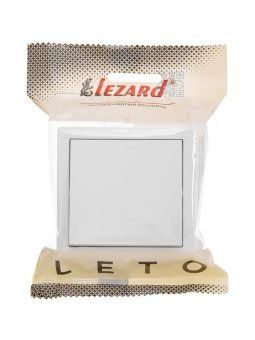 выключатель 1-кл. оп leto бел. lezard 752-0200-100 от магазина Штепсель и батарейка. - фото_2