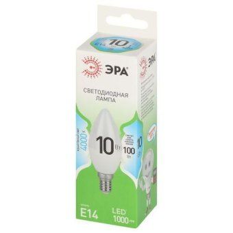 лампа светодиодная green line b35-10w-840-e14 gl 10вт свеча 4000к яркий свет бел. e14 эра б0067093 от магазина Штепсель и батарейка. - фото_2