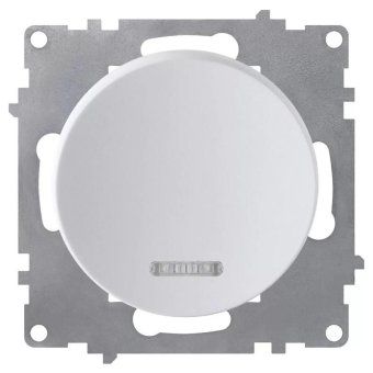 выключатель 1-кл. сп florence 10а ip20 с подсветкой механизм бел. (1e31701300) onekeyelectro 2172778 от магазина Штепсель и батарейка.