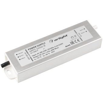 блок питания arpv-24040-b 24в 1.7а 40вт ip67 метал. 3 года arlight 020417 от магазина Штепсель и батарейка.