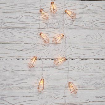 гирлянда светодиодная "кристаллы бронзовые" 1.5м 10led тепл. бел. 0.1вт ip20 провод пвх прозр. элементы питания 2хaa (не в компл.) neon-night 304-019 от магазина Штепсель и батарейка. - фото_2