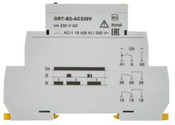реле задержки выключения ort 2 контакта 230в ac iek ort-b2-ac230v от магазина Штепсель и батарейка. - фото_3