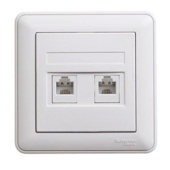розетка телефонная 2-м сп w59 rj11 1а бел. sche rsi-251tt-18(рси-251tt-18) от магазина Штепсель и батарейка. - фото_5
