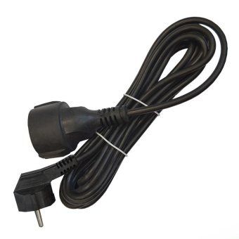 удлинитель-шнур 1х5м с заземл. 16а ip20 пвс 3х1 черн. domtok 2359 от магазина Штепсель и батарейка.