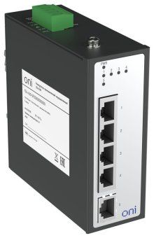 коммутатор промышленный неуправляемый isu-430 ethernet 5 портов 10/100baset разъем rj45 24в ac/12/24/48в dc с резервированием oni isu-430-5fe0000000000 от магазина Штепсель и батарейка.